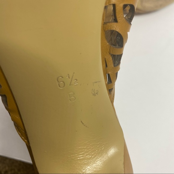 Cole Haan brown leather cutout slide on pointed toe mules Size 6.5 - Picture 7 of 11